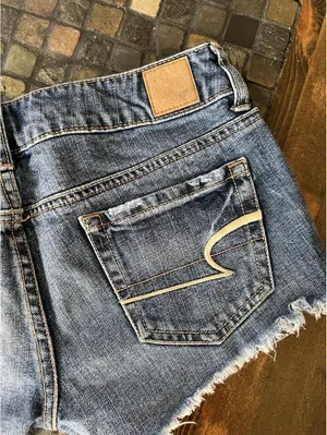 Vintage Y2K American Eagle Lowrise Micro Shorts size 2 💙 thumbnail 5