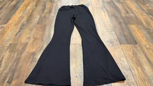 Umsifey Women's Black Flare Yoga Pants, Soft High Waisted Casual Bootcut Legging thumbnail 7