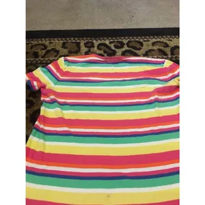 Lauren Ralph Lauren Women's Large Top Multicor lStriped Short Sleeve Shirt thumbnail 6