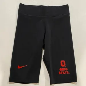 Nike Women’s Ohio State Buckeyes Compression Bike Shorts Black XS thumbnail 1