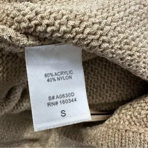 Beige Botany Knit Cut Out Maxi Dress Sand Taupe Size Small thumbnail 11