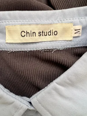 Chin Studio gray and blue y2k mini dress size M thumbnail 9