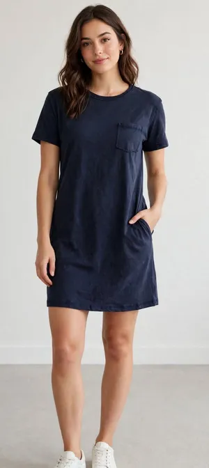 NEW IN Washed Blue Shirt Dress – Large thumbnail 1