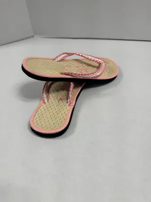 Beautiful Bamboo Seagrass Footbed‎ Flip Flop - Size 7.5. thumbnail 3