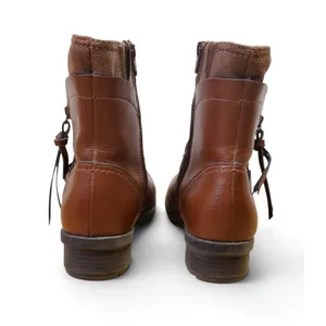 Clarks Brown Vegan Leather Riding Ankle Boot Riddle Avant Everyday Moto Sz 8 thumbnail 7