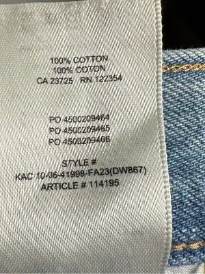 Aritzia Denim Forum 90s Millie Hi Rise Cargo Jeans 26 Blue‎ Wide Leg Y2K thumbnail 13