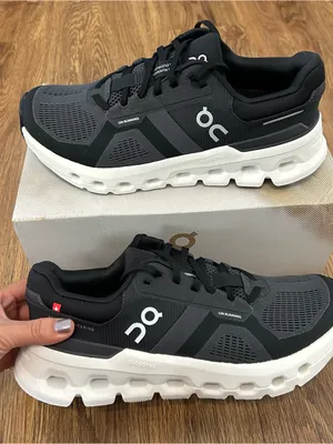 ON CLOUDRUNNER black athletic training running shoes sneakers women’s 8 new thumbnail 8