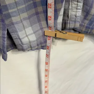 Cabela's Preppy Purple and Gray Plaid Button Down Shirt Women’s 100% Cotton thumbnail 4