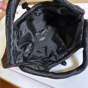 Elegant Black and Red Floral Women's Bag thumbnail 3
