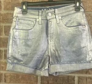 Ariat Women's Metallic Jean Shorts thumbnail 1
