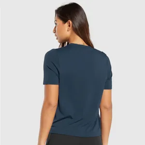 Gymshark Everyday Seamless Tee Short Sleeve Navy Medium thumbnail 3