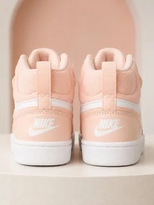 Nike Court Borough Mid 2 Echo Pink White Women’s 7 Youth 5.5Y NWT thumbnail 5