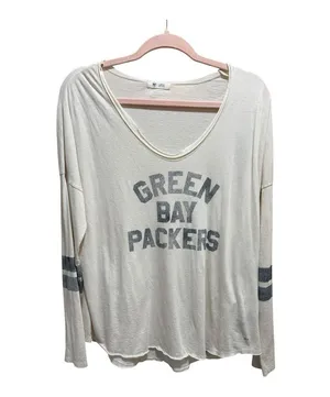 47 Brand Women’s Size large Green Bay Packers Long Sleeve T-Shirt thumbnail 1