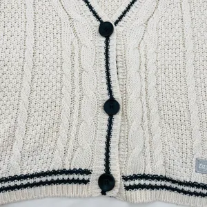 Taylor Swift Folklore The Cardigan OG 2020 Silhouette Cream Knit Top Size XS-Sm thumbnail 4