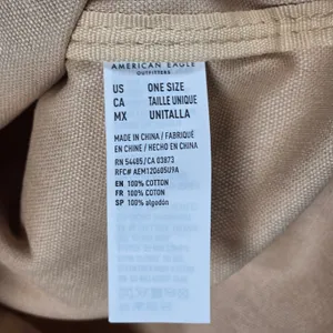 American Eagle Canvas‎ Tote Bag Follow The Music Van Surfboard Graphic Beige thumbnail 6