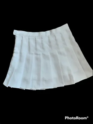 White Pleated Tennis Skort Skirt Womens Small thumbnail 5