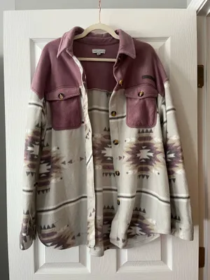 Simply Southern Long Sleeve Button Down Fleece thumbnail 1