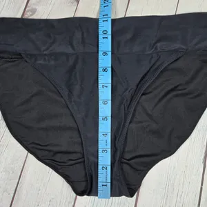 Aerie Black Bikini Bottom Swimsuit‎ Beachwear Size XXL thumbnail 10