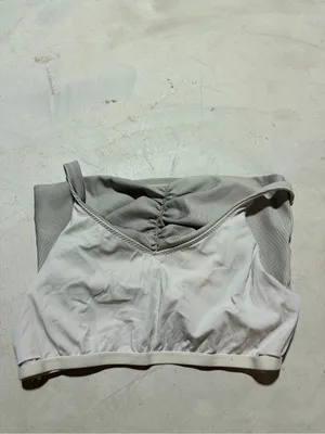 Aerie offline Ruched Front Striped cropped tank top built in bra XXL thumbnail 8