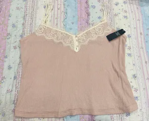 Abercrombie Tank Top with Lace Trim thumbnail 1