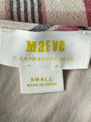 ANTHROPOLOGIE Maeve Priscilla Plaid Blouse thumbnail 5