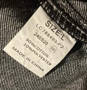 Black Denim Jacket Size L thumbnail 4