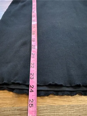Princess Polly Black Ribbed Tie-Front Slip Dress thumbnail 5