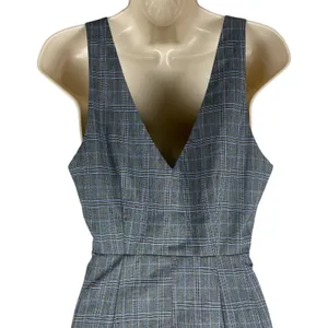 Show me Your Mumu Gray Arlette Plaid Mini Dress Button Front Size M thumbnail 8