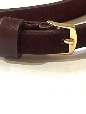 Banana Republic Slim Burgundy Red Leather Belt Size L thumbnail 2
