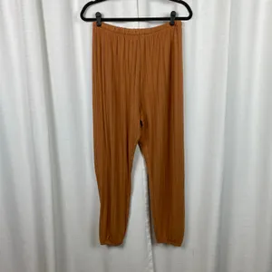 Aerie Offline Orange Brown Cozy Class Fold Over Jogger Sz.M NWT thumbnail 6