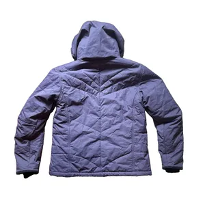 Spyder Women's Ski Jacket Medium Purple Quilted Hooded Insulated Fleece Lined thumbnail 4