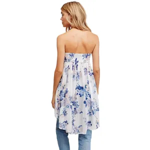 Free People Mirage Floral Printed Babydoll Minidress - White Multi - XS thumbnail 7
