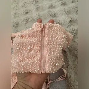 Oh Polly Embellished Cut Out Mini Dress blush pink size 8 thumbnail 6
