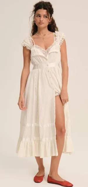 For Love & Lemons Sweet Summer Midi Dress XL thumbnail 1