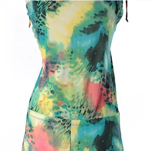 HYPE Watercolor Abstract Tie Shoulder Shorts Romper Jumper Jumpsuit thumbnail 4