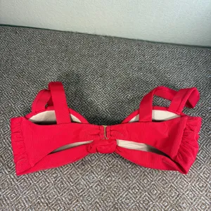 Beach Riot Sophia Knot Front Top Red 14”Laying Fat Across Beach Vacation Sexy thumbnail 4