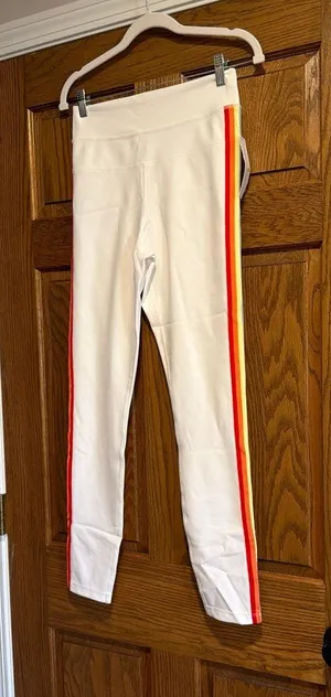 Spiritual Gangster white high-rise‎ 7/8 leggings large nwt thumbnail 1