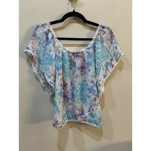 Yumi Kim Silk‎ Butterfly Sleeve Top Size Small Lightweight thumbnail 4
