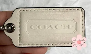2" COACH Fob Bag Charm Hang tag Hangtag thumbnail 1