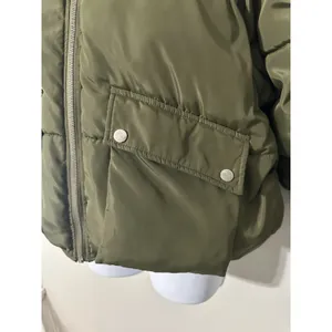 TOAST SOCIETY PLUTO KHAKI GREEN PUFFER JACKET Hooded Patch Pocket‎ EUC Size M thumbnail 7