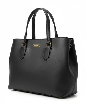 Kate Spade New York Laurel Way Evangelie Satchel in Black Saffiano Leather thumbnail 1