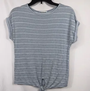 Caution to the Wind Medium Blue Tie Front Top thumbnail 1