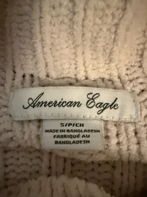 American Eagle Cropped Cream Sweater-S thumbnail 2