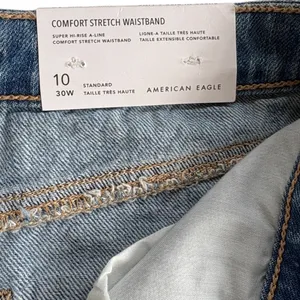 NWT American Eagle Super High Rise A-Line Denim Skirt Size 10 / 30 thumbnail 5