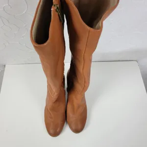 Kenneth Cole NY Justin Womens Boots Size 8.5 Cognac Leather Knee‎ High Round Toe thumbnail 9