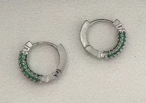 14mm Small Hoop Earrings for Men Women Streetwear Hip Hop Punk Unisex Style thumbnail 1