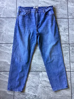 Abercrombie & Fitch The Mom High Rise Jeans Medium Wash Blue Size 31 12 Regular thumbnail 1