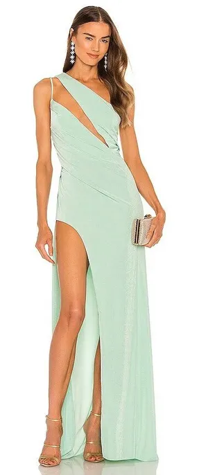 NWT Katie May REVOLVE A Cut Above Gown in Seagreen medium thumbnail 1