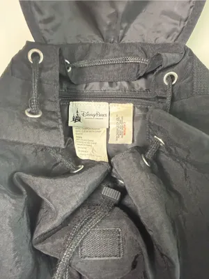 Disney Black Embroidered Walt Disney World Drawstring Backpack thumbnail 4