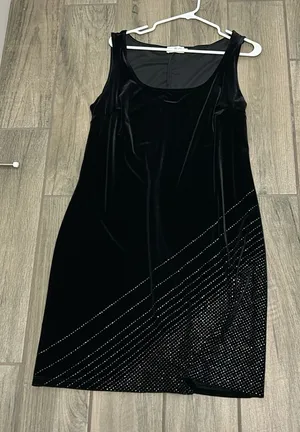 CDC velvet dress Black Size 14 thumbnail 1